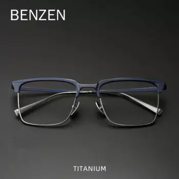 BENZEN титановые оптические очки в оправе, мужские Новые Ретро винтажные очки по рецепту, квадратные очки для близорукости, очки 5813