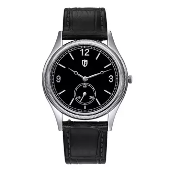 BERNY Кварцевые часы для мужчин 38 мм Мужские/женские ультратонкие часы для пар Простые легко читаемые наручные часы из натуральной кожи