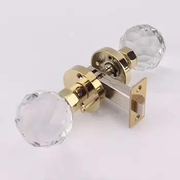 Бесключевая конфиденциальность дверной замок Push Pin прозрачный хрустальный шар в форме яйца