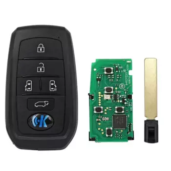 KEYDIY TB01-5 TB бесконтактный смарт-ключ автомобиля, автоматический чип 8А для Toyota Alphard Vellfire, 5 кнопок, пульт дистанционного управления 0120, автоаксессуары