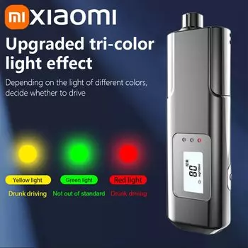 Бесконтактный тестер алкоголя Xiaomi, светодиодный цифровой дисплей, спиртометр, тестер алкоголя, точность, алкотестер, диагностический инструмент, г