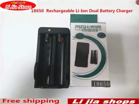 Бесплатная доставка 1000 шт. вилка для ЕС/США 18650 4,2 в литий-ионное зарядное устройство для двух аккумуляторов Зарядное устройство для путешествий s