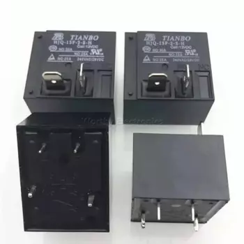 Бесплатная доставка 10 шт./лот 12 В постоянного тока 30 А 4-контактное реле HJQ-15F-2-S-H