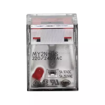 Бесплатная доставка 10 шт./лот 5A 8-контактное реле MY2N-GS-220/240VAC