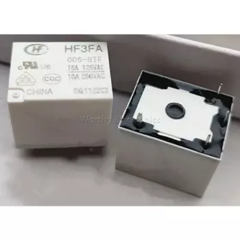 Бесплатная доставка 10 шт./лот HF3FA 005-HTF 5V 5VDC 15A 4-контактное реле HF3FD MPA-S-105-A