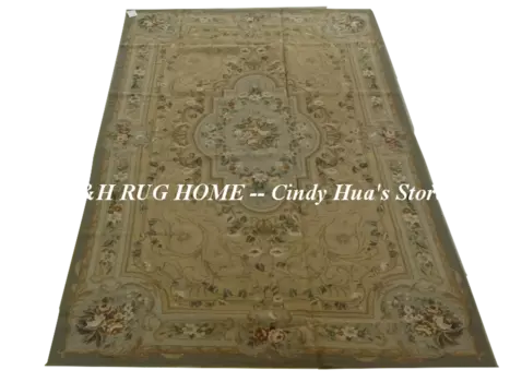 Бесплатная доставка 10K 5 'x 8' Шерстяные коврики с цветочным дизайном ручной работы