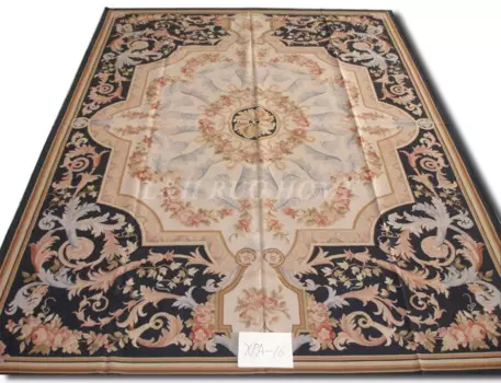 Бесплатная доставка 11,9 'x 15,2' Aubusson шерстяной Карп aubusson дизайнерский коврик ручной работы шерстяной ковер