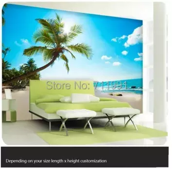 Бесплатная доставка, 3D диван на заказ в гостиной, спальне, современные фотообои с видом на море, пляж на море