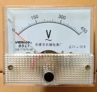 Бесплатная доставка 85L1 серия 0-450 в вольтметр переменного тока Генератор вольтметр 64x56 мм подходит для всех генераторов
