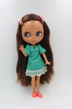 Бесплатная доставка BJD шарнир RBL-230J DIY Обнаженная кукла Blyth подарок на день рождения для девочки 4 цвета большие глаза куклы с красивыми волосами милая игрушка