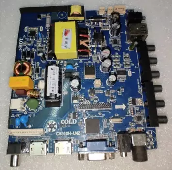 Бесплатная доставка! CV56XH-U42 универсальная Трехточечная материнская плата для телевизора 2 HD-интерфейс HDMI отправляет пульт дистанционного управления вместе