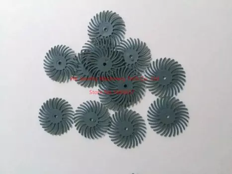 Бесплатная доставка, инструмент для ювелирных изделий, темно-синий цвет, зернистость 120 #1 ", инструменты для полировки металла, щетки с щетиной, радиальные диски 3 м, 500 флейта