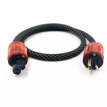 Бесплатная доставка, кабель питания OFC из чистой меди, кабель питания Hi-Fi, шнур питания с P-037/C-037connectors