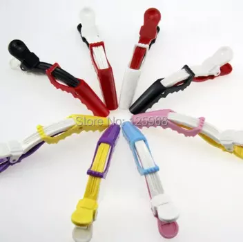 Бесплатная доставка, новинка 2014, 100 шт./партия, заколки и зажимы в форме зубцов, зажимы типа «крокодил» для парикмахерской, заколки для волос типа «крокодил»