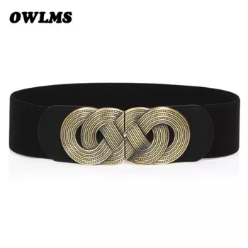 Бесплатная доставка, Новый Популярный Европейский популярный женский винтажный пояс, ремень с широким бантом и пряжкой, Женский Тренч