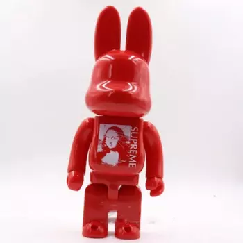 Бесплатная Модная Кукла Кролик Мона Лиза 11 дюймов 28 см 400% Be @ rbrick строительный блок Медведь DIY модная игрушка