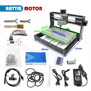 Бесплатно ЕС/СШАCNC 3018 Pro лазерный гравер фрезерный станок по дереву GRBL ER11 DIY мини-гравировальный станок для печатных плат ПВХ с автономным контроллером