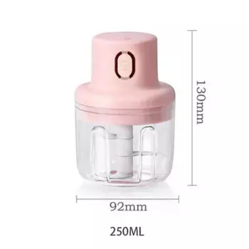 Беспроводная электрическая дробилка для чеснока NoEnName_Null розового цвета