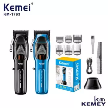 Беспроводная электрическая машинка для стрижки волос KeMei KM-1763 9000 об/мин