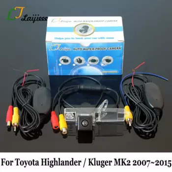 Беспроводная Автомобильная камера заднего вида для Toyota Highlander / Kluger MK2 2007 ~ 2015 / HD камера заднего вида с ночным видением