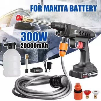 Беспроводная Автомойка высокого давления, 20000 мАч, 300 Вт, 60 бар