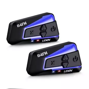 Беспроводная Bluetooth-гарнитура Lexin для мотоциклетного шлема, 10 каналов