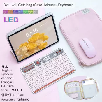 Беспроводная Bluetooth-клавиатура для iPad Pro 11, с подсветкой