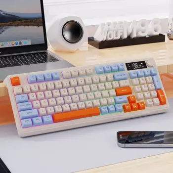 Беспроводная Bluetooth-клавиатура M96, 2,4 ГГц, BT5.0, 94 клавиши, RGB-подсветка