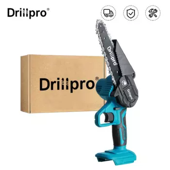 Беспроводная цепная пила Drillpro, 21 в, 6 дюймов, электрическая бензопила, литий-ионный аккумулятор, электроинструменты для садоводства, аккумулятор 18 в