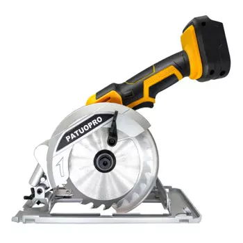 5-дюймовая электрическая циркулярная пила PATUOPRO, бесщеточная Беспроводная деревообрабатывающая машина с направляющей для удаления струн для Makita, батарея 18 В (без батареи)