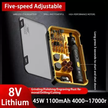 Беспроводная дрель, 8 в, 4000-17000 об/мин