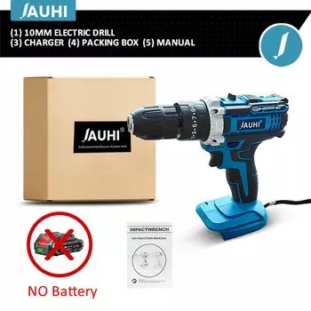 Беспроводная дрель-шуруповерт JAUHI 21V