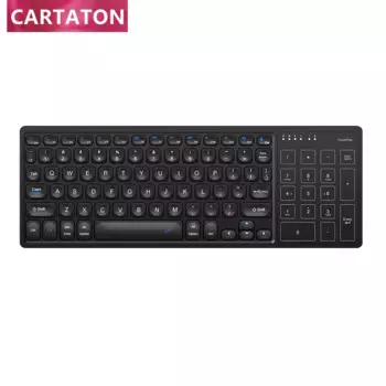 Беспроводная фабричная оптовая продажа, ультратонкая эргономичная портативная беспроводная клавиатура с подсветкой и тачпадом для мыши