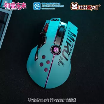 Беспроводная игровая мышь Hatsune Miku, Usb 2,4G Rgb, 12000Dpi