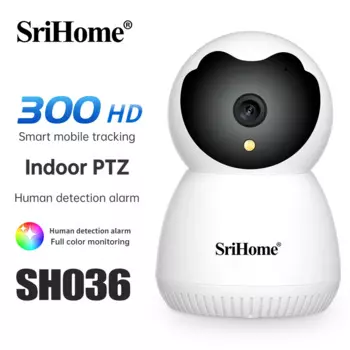 Беспроводная IP-камера Srihome SH036, 360 МП, Wi-Fi