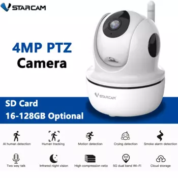 Беспроводная IP-камера Vstarcam, 4 МП, HD, PTZ, CS26Q