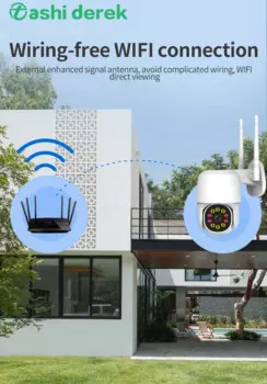 Беспроводная IP-камера видеонаблюдения, 1080P, Wi-Fi, 2 МП