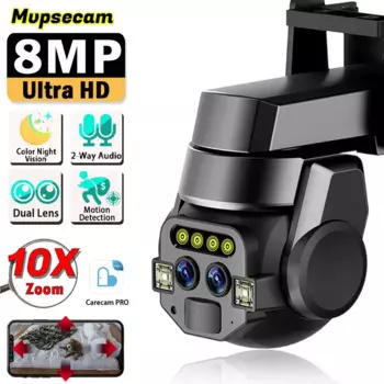 Беспроводная IP-камера видеонаблюдения, 8 Мп, 4K, Wi-Fi