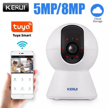 Беспроводная камера видеонаблюдения KERUI 5 Мп/8 Мп, 4K, Wi-Fi
