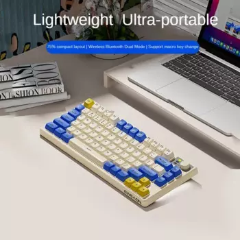 Беспроводная клавиатура EWEADN V75 с RGB-подсветкой, 2,4 ГГц, Bluetooth