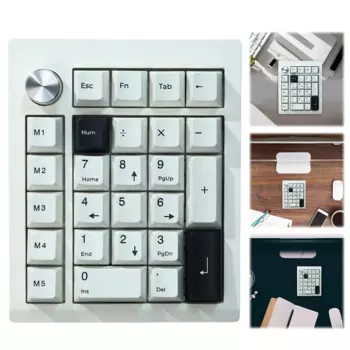 Беспроводная Механическая цифровая клавиатура, 2,4 ГГц/BT5.0/Type-C