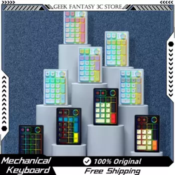 Беспроводная Механическая цифровая клавиатура Keycool K19, 2,4 ГГц, Bluetooth, Usb
