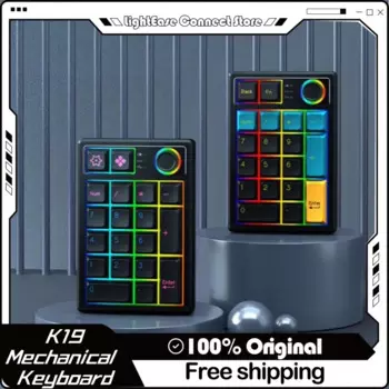 Беспроводная Механическая цифровая клавиатура Keycool K19, 2,4 ГГц, Bluetooth, Usb