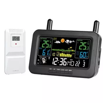 Беспроводная метеостанция KING HEIGHT с цветным дисплеем