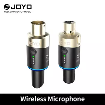 Беспроводная микрофонная система JOYO-MW-1, микрофонный адаптер XLR, 4 канала, передатчик и приемник динамического микрофона, 5,8 ГГц