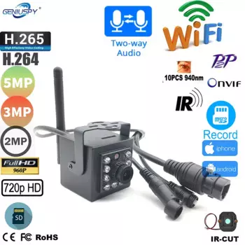 Беспроводная мини Ip-камера 1080P, 4 МП, 5 МП, 940 нм