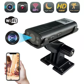 Беспроводная мини-камера видеонаблюдения, 1080P, Wi-Fi, ночное видение