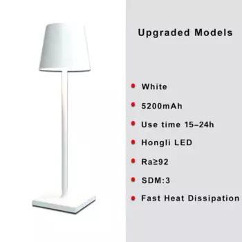 Беспроводная настольная лампа xiuben черного цвета