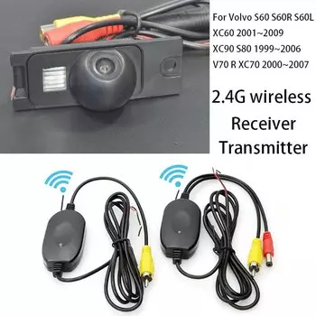 Беспроводная резервная камера заднего вида для Volvo S60 S60R S60L XC60 2001~2009 XC90 S80 1999~2006 V70 R XC70 2000~2007 HD ночного видения