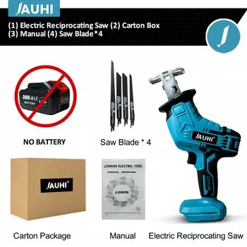 Беспроводная сабельная пила JAUHI 18В для Makita